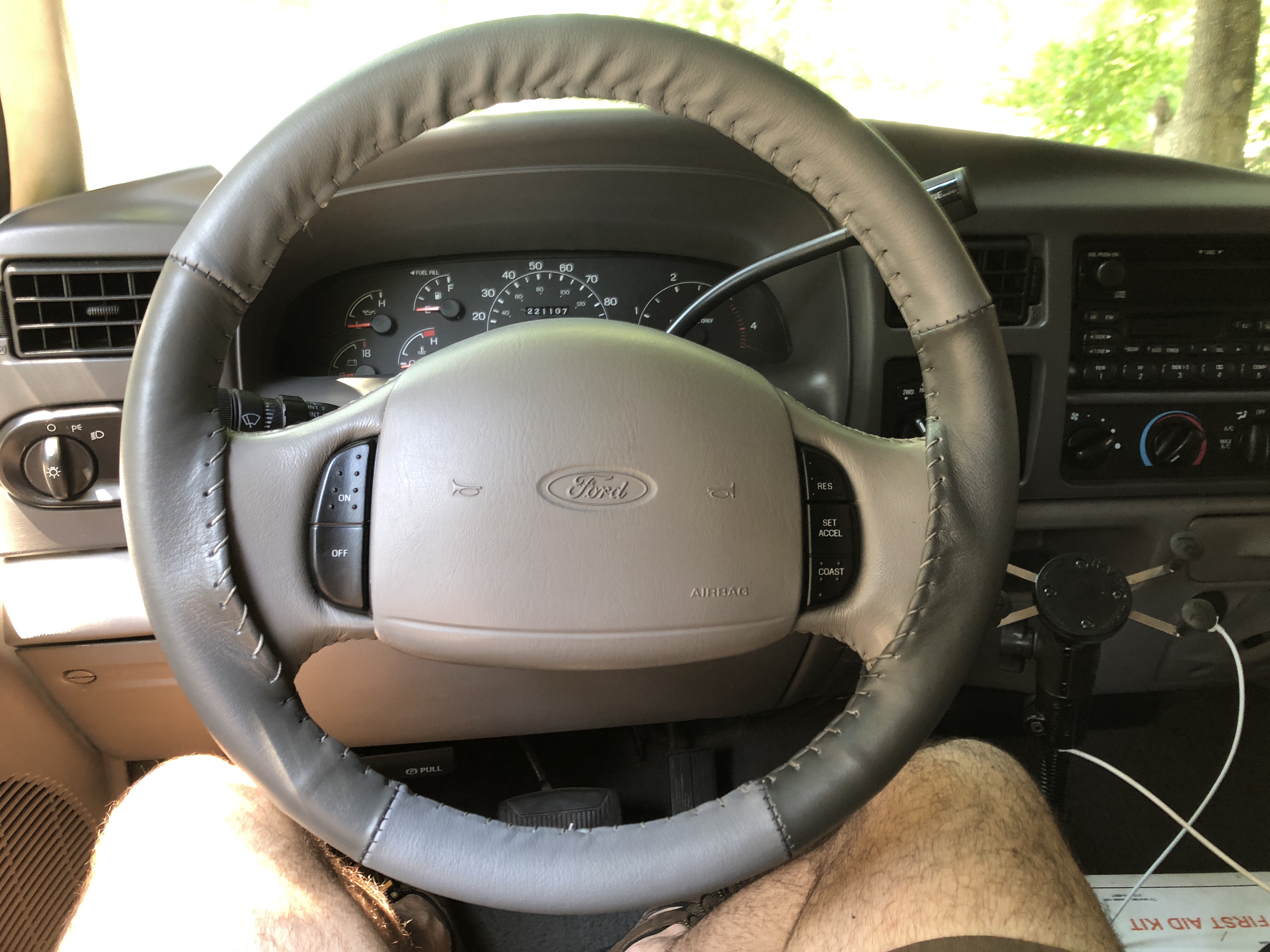 Installed wheelskins cover